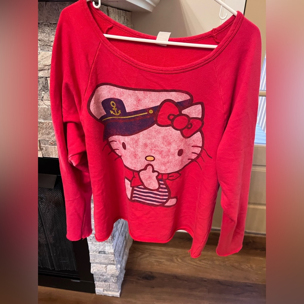 Hello Kitty Pink Sailor Sweatshirt XL